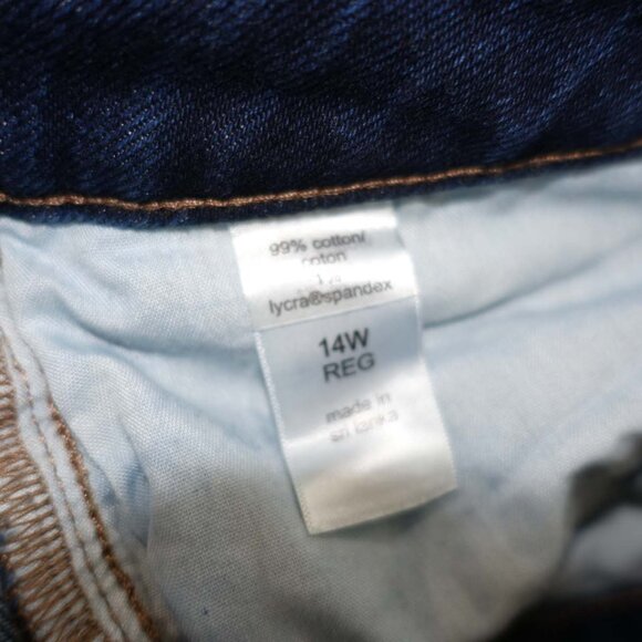 Maurices Women's 90s Flare High Rise Curvy Fit Jeans Size 14W Blue 31" Inseam - Picture 4 of 7